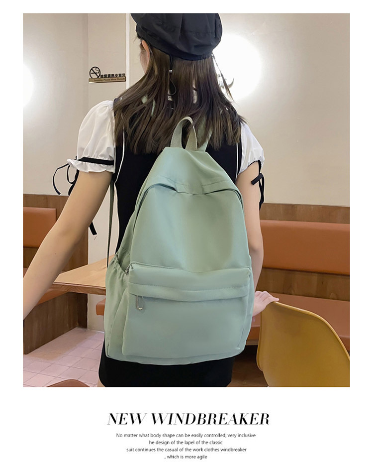 书包女日系初中生大容量学院风背包简约休闲户外双肩包高中书包女详情9