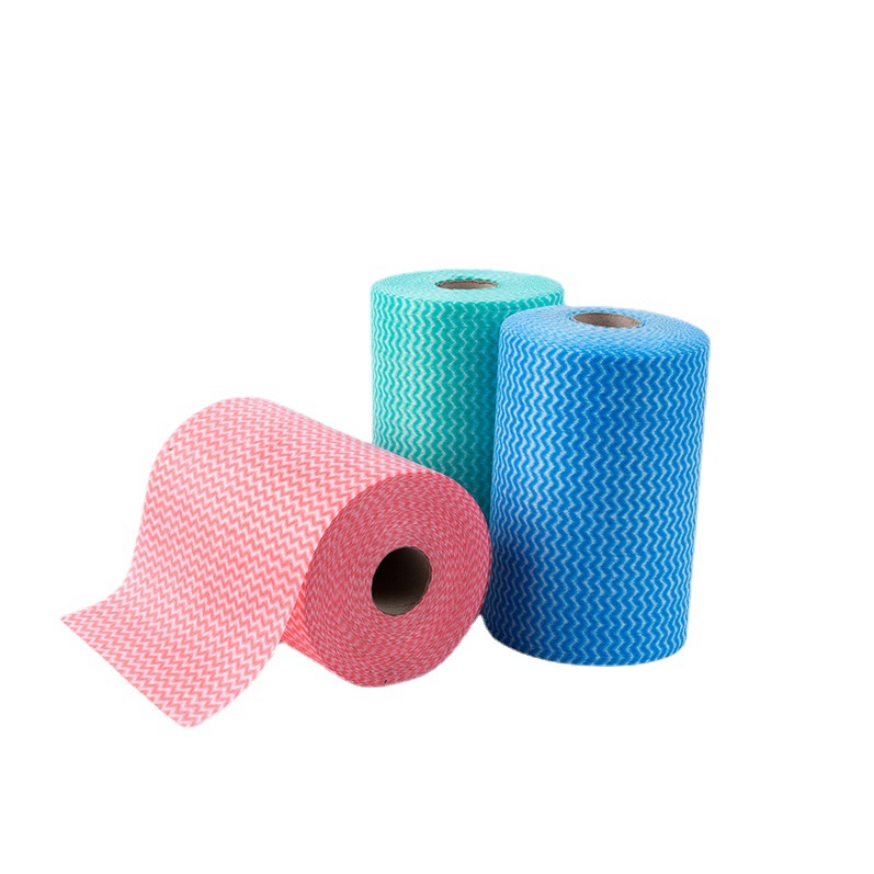 Disposable wet and dry kitchen cloth. PP wood pulp spunlace non-woven fabric is not easy to stick to oil and is a lazy person's rag Item Picture