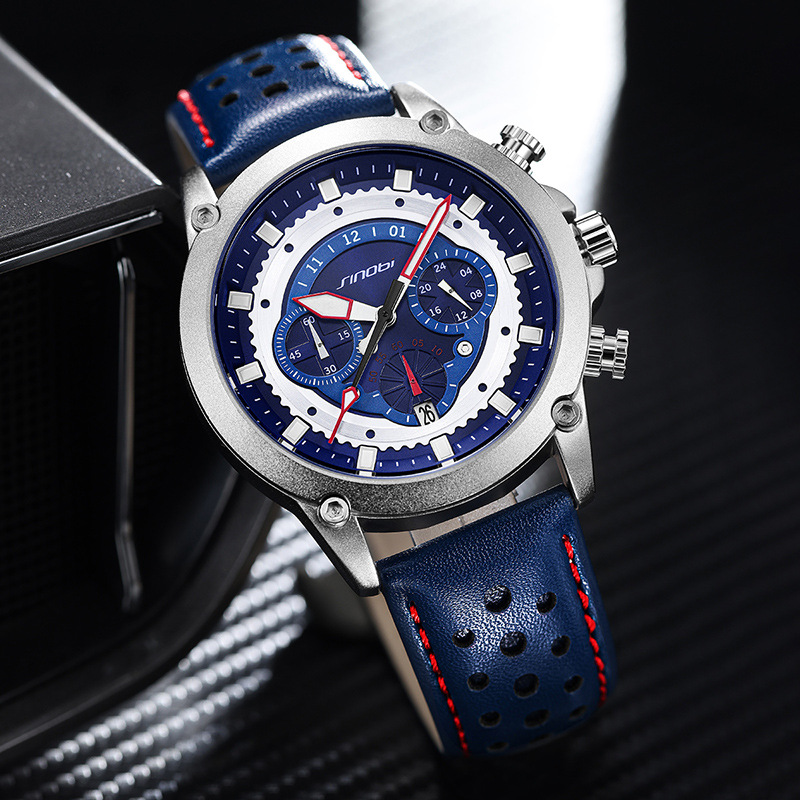 sinobi relojes de hombre de negocios moda impermeable reloj multifuncional hombres reloj de cuarzo transfronterizo comercio exterior al por mayor 9864 details Picture