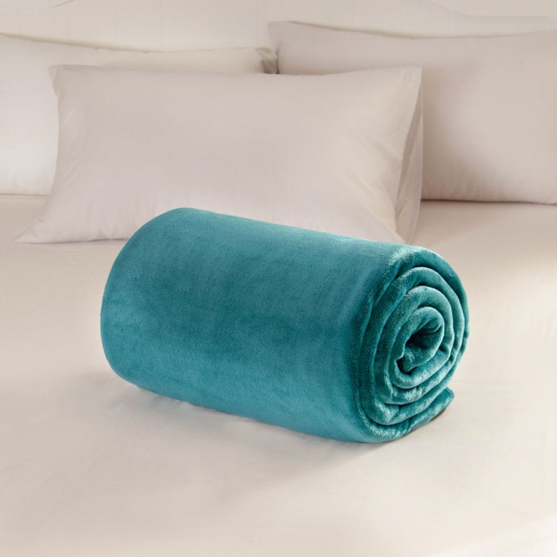 毛毯法兰绒床细节图