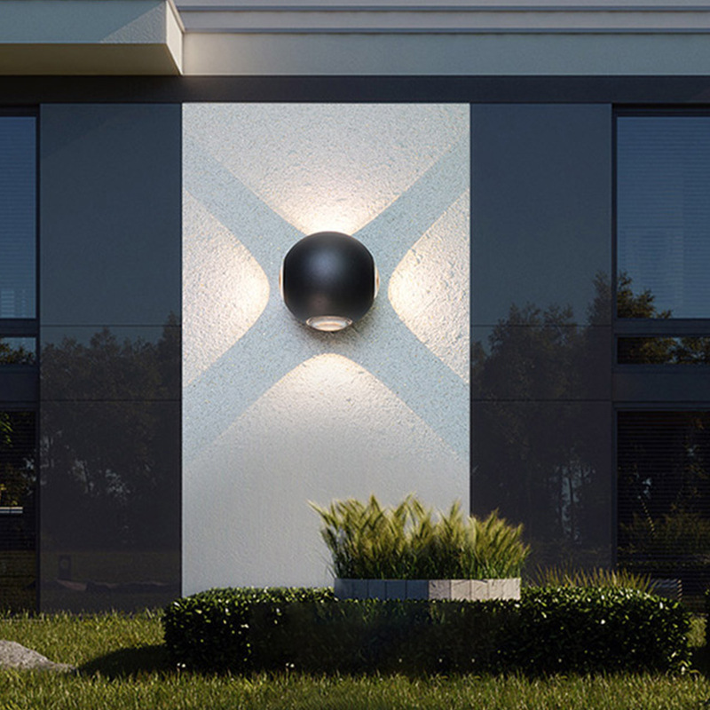 Modern and simple outdoor waterproof wall lamps that light up and down, bedroom, hotel, corridor, staircase and garden decorative lamps details Picture