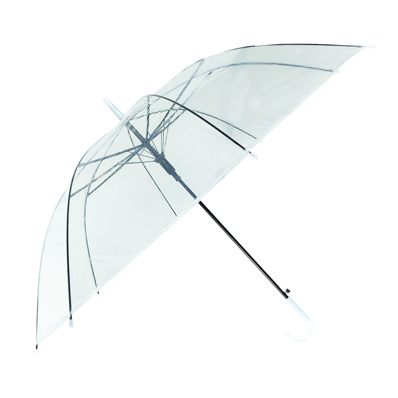 透明雨伞大量白底实物图