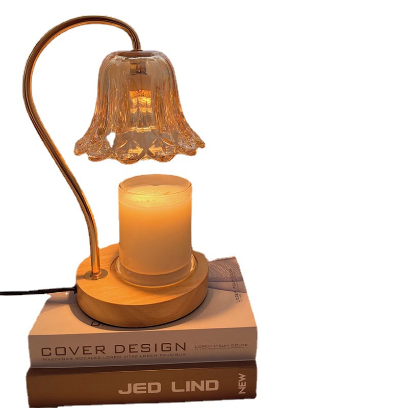 Southeast Asia Cross-Border Melting Wax Lamp Amazon Melting Candle Lamp Hong Kong And Taiwan Wood Aromatherapy Lamp Bedroom Bedside Nightlight Wholesale Item Picture