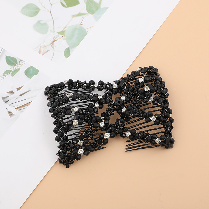 Cross-border best-selling hair combs, European and American women's hair updo, ponytail decoration, versatile hair combs, pearl magic insert combs, wholesale of other hair accessories Specification image