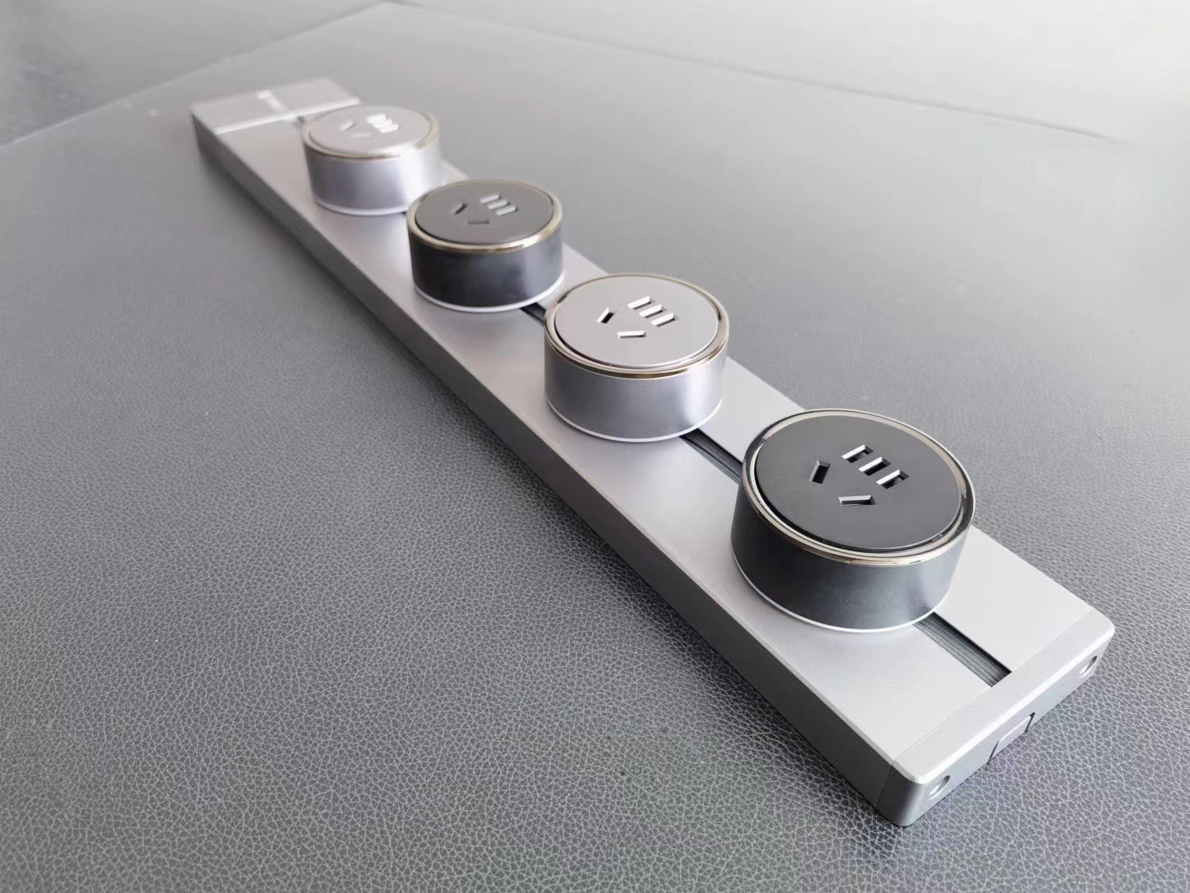 Foreign Trade Kitchen Desktop Plug Board Power Portable Open-Mounted Embedded Five-Hole Track Socket Item Picture