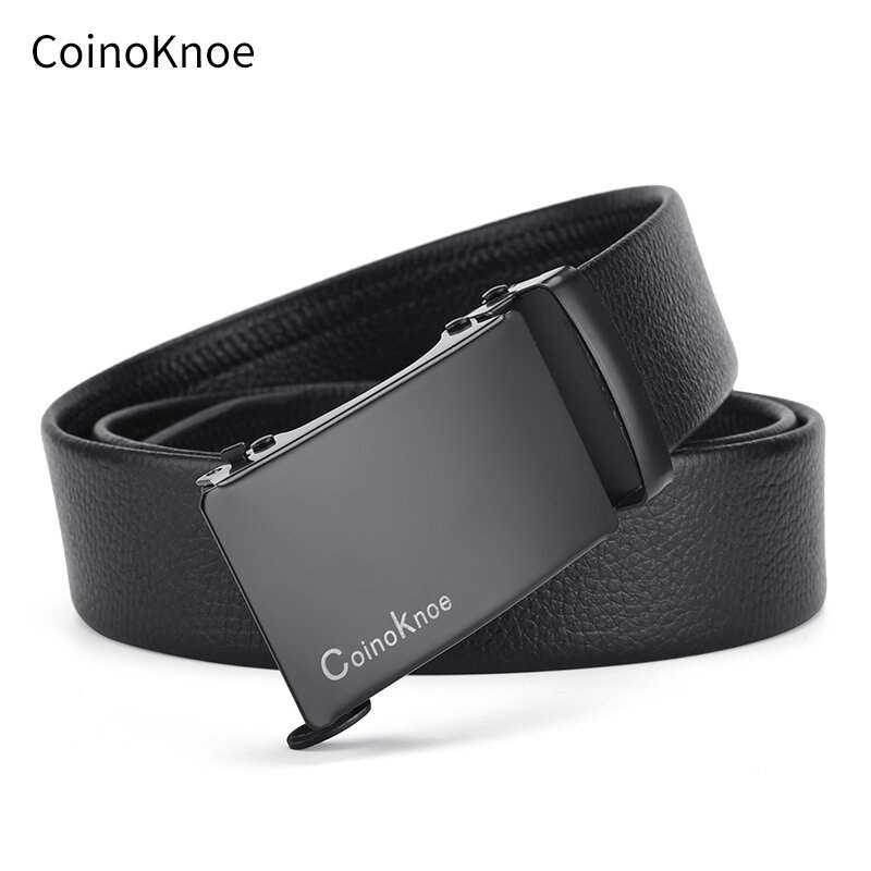 Piper men's belt Douyin Kuaishou Four-sided online automatic buckle brand men's belt, business simple and in stock details Picture