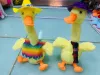 A plush sand sculpture of a talking and dancing duck that is popular on Douyin and is used to tease people details Picture