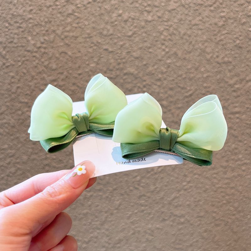 Shop Created By 2023 Three-Dimensional Bow Hair Clip Children's High-End Hair Clip Girls Snow Gauze Hair Accessories Baby Clip Specification drawing