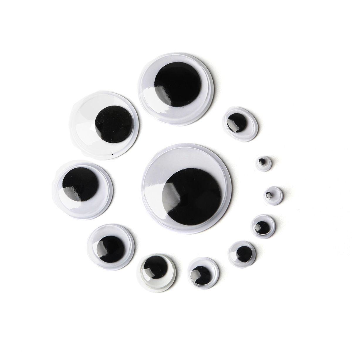Children's Handmade Material Animal Eye Accessories Diy Toy Eyes With Glue Back Active Eyes Baby Black And White Eyes Item Picture