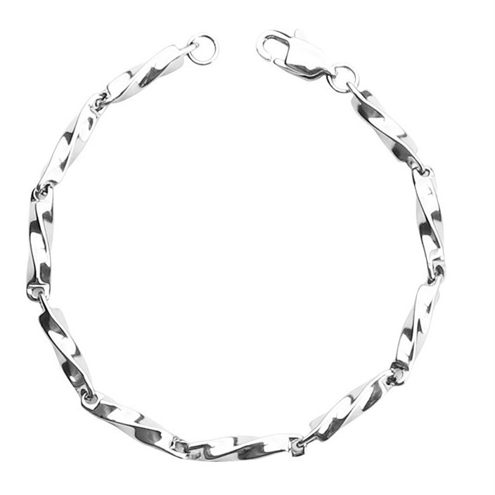 Douyin's best-selling Mobius titanium steel bracelet, men's bracelet, niche cold style bracelet, couple jewelry wholesale and distribution Item Picture