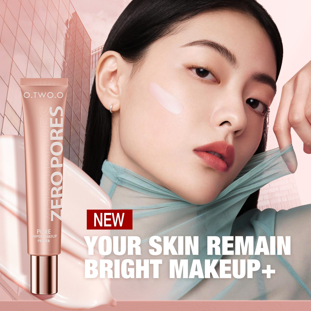 O.two.o Reverse Hole Soft Focus Primer Invisible Pore Concealer Moisturizing Primer Cross-Border Makeup Explosion Application Scenario