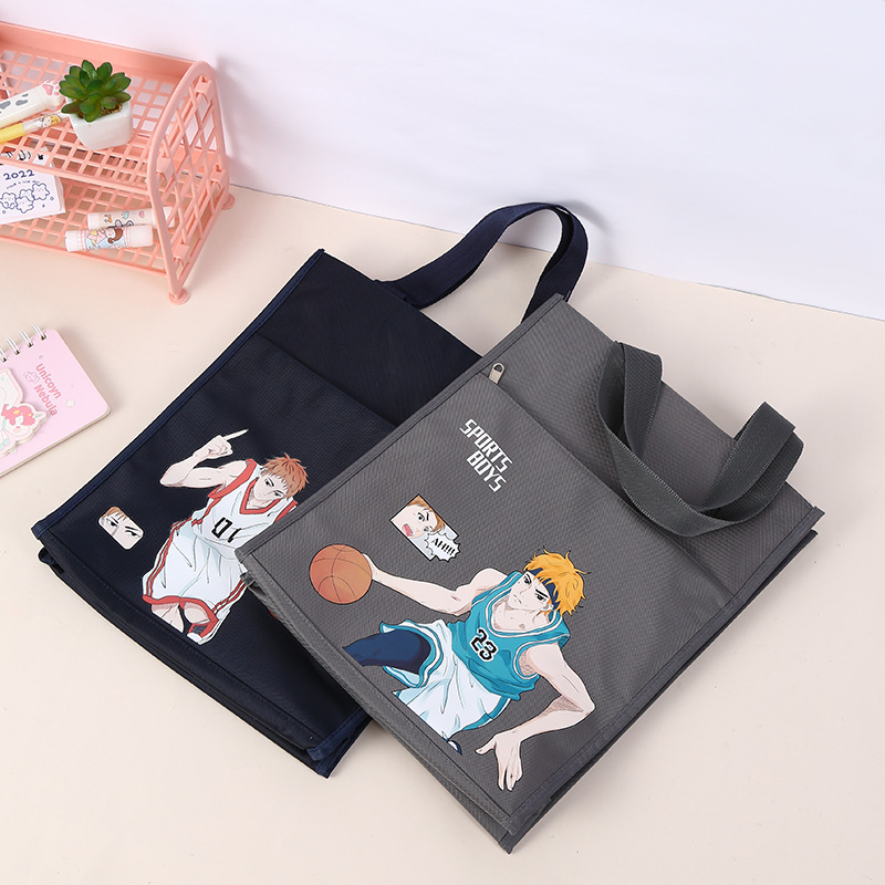 2022 New Boys' hand-held Oxford cloth bags with cartoon prints, art bags, tutorial bags and large tutorial bags are in stock details Picture