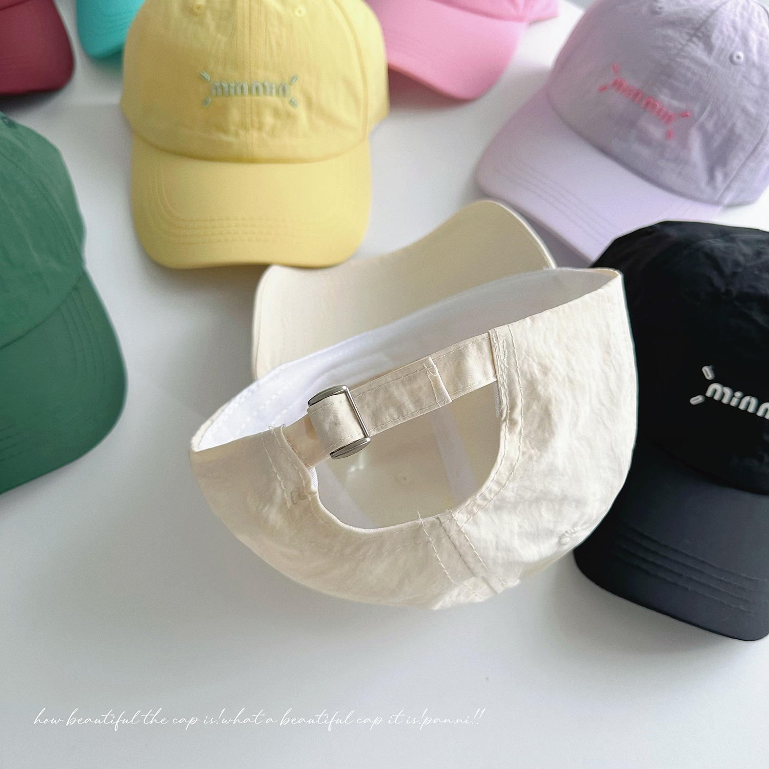 Light And Breathable ~ South Korean Ins Letter Children's Baseball Cap Summer Quick Dry Waterproof Cap Girls Sunscreen Hat Application Scenario