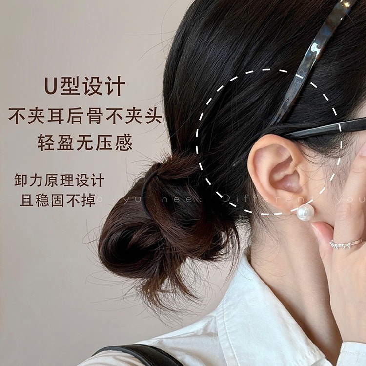 A new summer 2024 collection of hairbands for women, featuring a fine headband with a high-end feel and a niche style Specification image