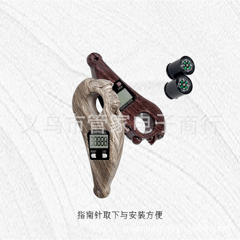 Manual rolling bead pulling electronic counter, compass bead rotating counter, statistics, LED light bead pulling points Item Picture