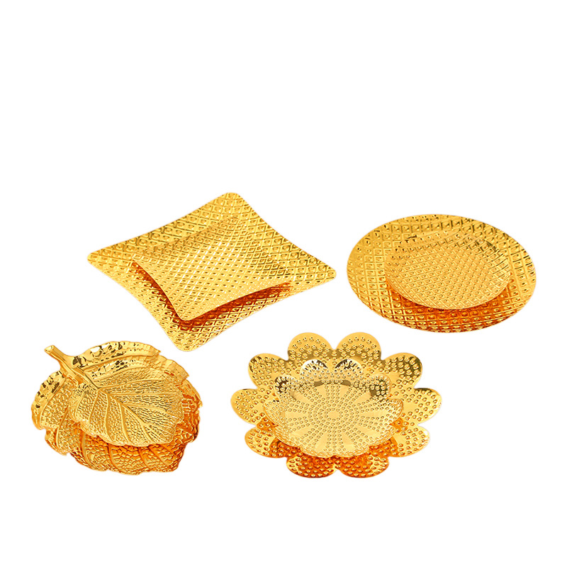 European Iron Art Fruit Tray Home Living Room Tea Table High-End Light Luxury Nuts And Dried Fruit Plate Tea Cake Display Plate Item Picture