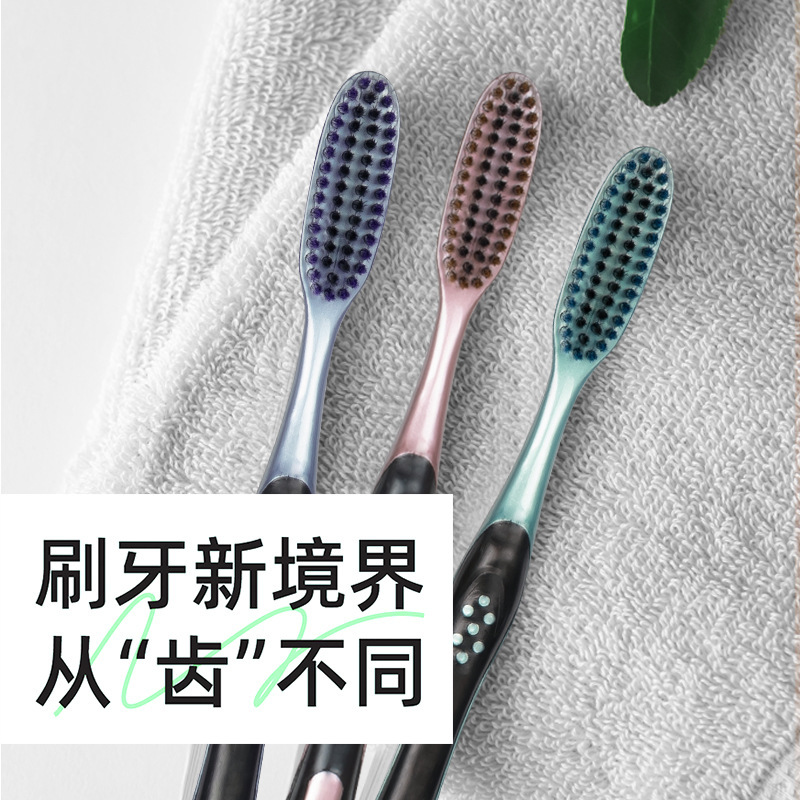 Babasha high-efficiency cleaning large-head toothbrush, light luxury high-end, fine filaments, soft bristles, extended and widened, adult toothbrush for home use Application Scenario
