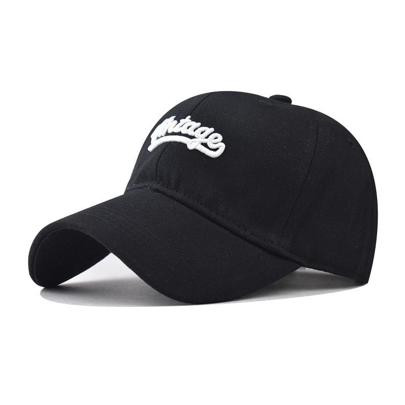 Cross-border cotton new vintage embroidered baseball cap men's and women's personalized outdoor three-dimensional embroidered cap