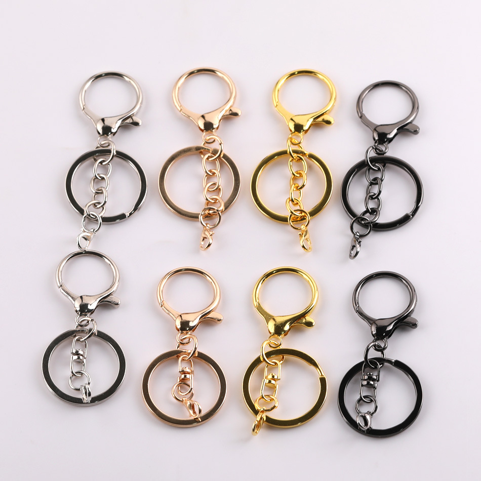 Round dragon buckle, crayfish buckle, 8-shaped buckle, four-link chain, diy metal bag buckle, connecting pendant, accessory material