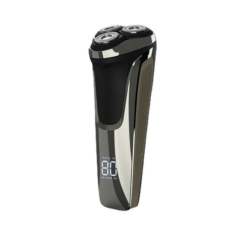 375 Electric shaver, floating 4D three-head razor, full-body washable men's rechargeable beard knife, digital display Item Picture