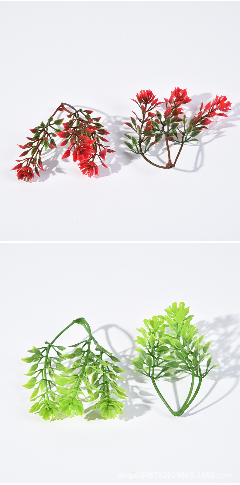 仿真假绿植盆栽装饰夏菇草（带出口料）人造花植物diy配件户外详情9