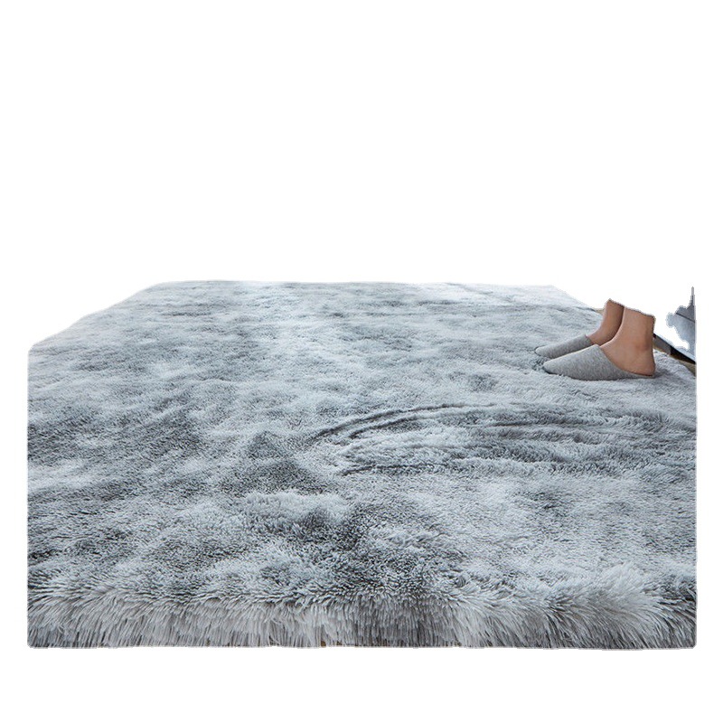 Modern Simple Gradient Tie-Dye Carpet Home Bedroom Room Large Area Full Blanket Non-Slip Long Hair Living Room Carpet Item Picture