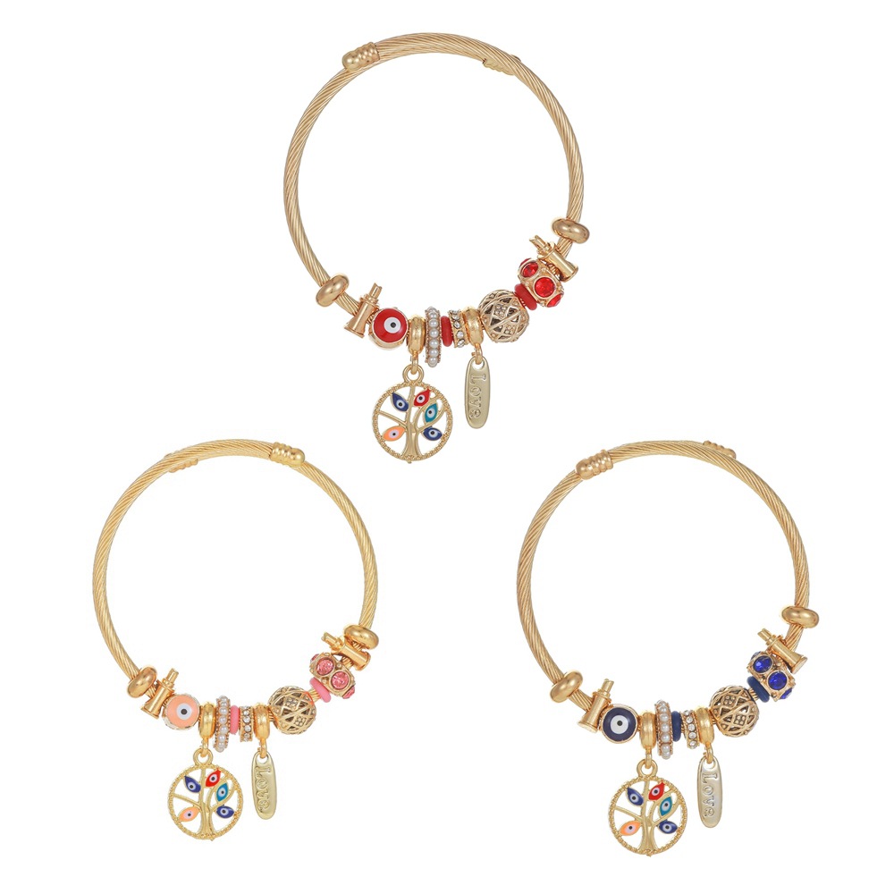 Oly Magic Bracelet 03030 Cross-Border Fashion Diy Panjia Bracelet Personality Demon Eyes Tree Of Life Stainless Steel Open Bracelet Women's Jewelry Bracelet Bracelet Bracelet Bracelet Bracelet Bracelet Bracelet Bracelet Bracelet Bracelet Bracelet Bracelet Bracelet Bracelet Bracelet Bracelet Bracelet Bracelet Bracelet Bracelet Bracelet Bracelet Jewelry Item Picture