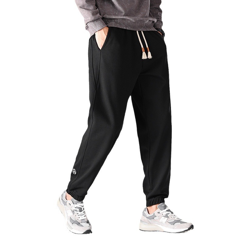 Men's casual pants, new men's 2024 autumn collection, American sportswear pants, loose skinny pants, heavyweight skinny sweatpants Item Picture