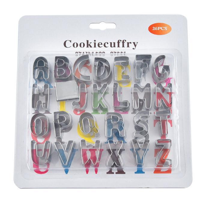 Creative alphanumeric cookie molds for cookies Specification image