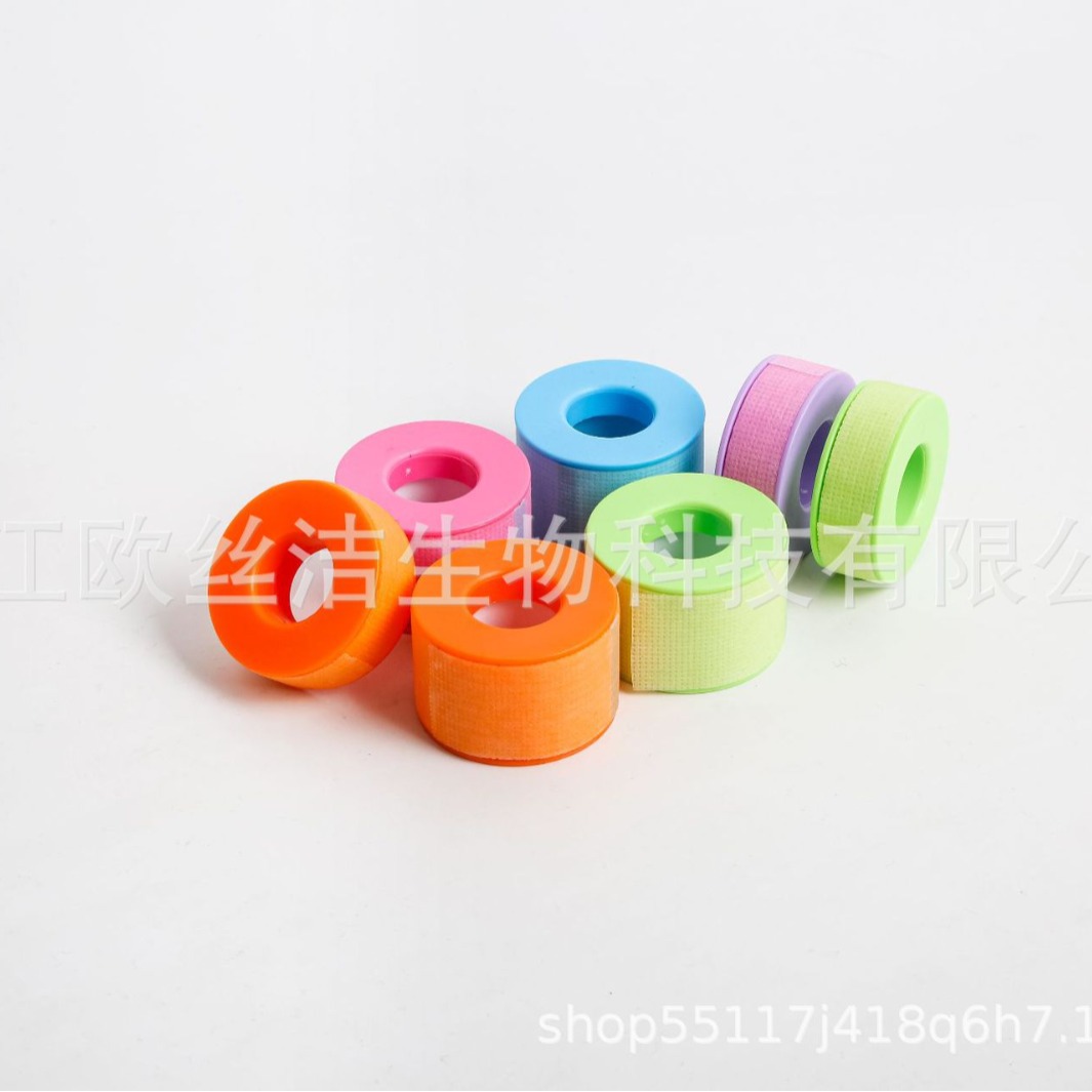 Non-woven fabric silicone gel tape, skin-friendly, easy-to-tear eyelash tape, breathable eyelash tape, false eyelash extension tape Specification image