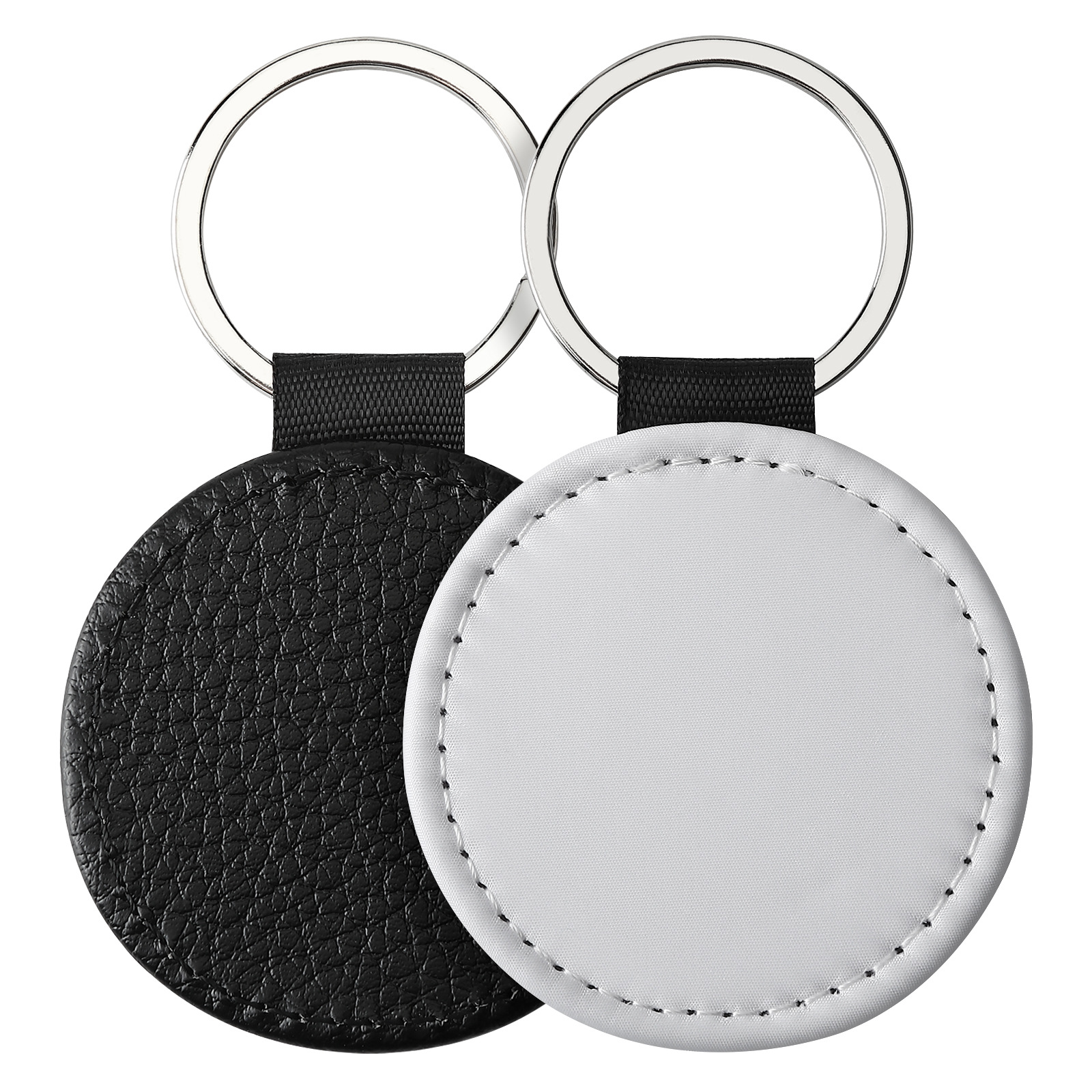 Manufacturers Direct Heat Transfer Printing Heat Sublimation Key Chain Lychee Grain Pendant Heat Transfer Series Spot Specification drawing