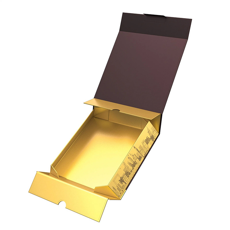 Xiaoniu Magnetic book flap Gold card gilding folding book box Custom logo Packaging box Gift box Item Picture