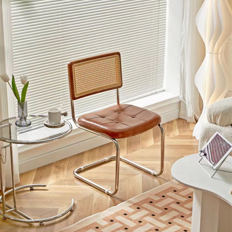 藤编椅子北欧实木家用藤椅餐椅阳台椅户外咖啡厅酒店休闲ins椅详情图3