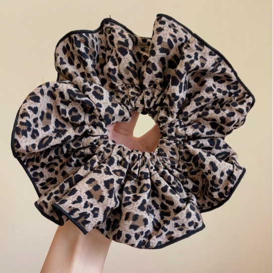 Autumn and winter extra-large large intestine hair band, Korean high-end high-elasticity rubber band hair tie, ladies' hair tie, hair accessory details Picture
