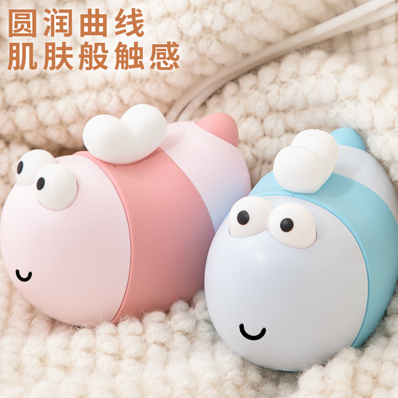 New Cute Little Bee Hand Warmer Usb Rechargeable Winter Warm Baby Portable Electric Warm Treasure Specification drawing