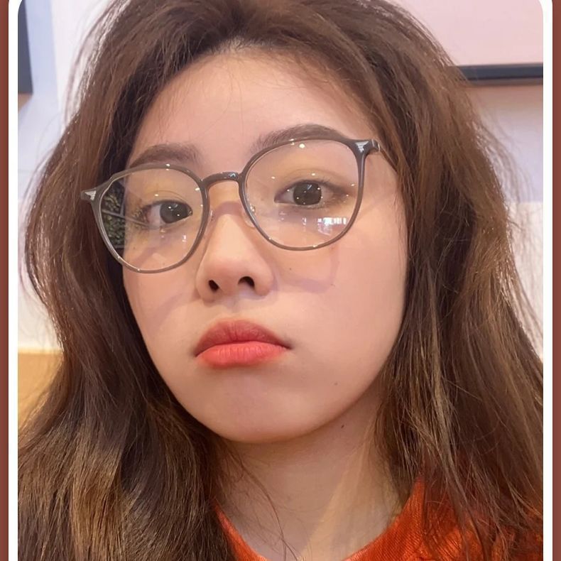 同款专业配眼镜框女显白冷小红书可防蓝光眼镜男配镜茶色素颜近视详情8