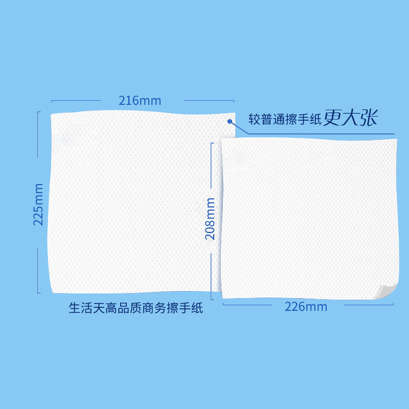 Thickened commercial hand towels for wholesale, hotel special, 20 packs, 200 packs per box, disposable hand towels for household and kitchen use Specification image