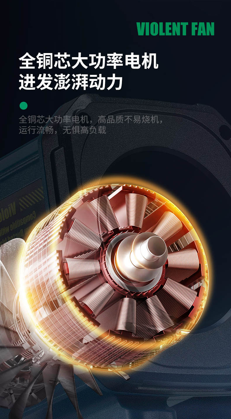 跨境工业吹灰涡轮 暴力风扇吹风吹雪吹灰助燃多扇叶照明暴力风扇详情10