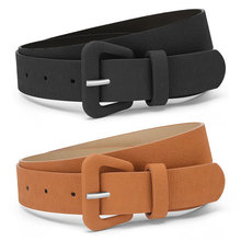 2024韩版小众设计复古腰带女新款牛仔裤装饰棕色星星高级感pu皮带详情8