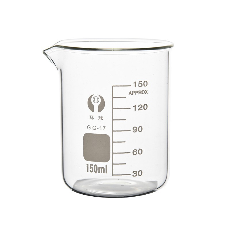Glass Beaker Experimental Equipment 5Ml500ml10000mll High Temperature Resistant Transparent High Borosilicate Stemless Scale Measuring Cup Item Picture