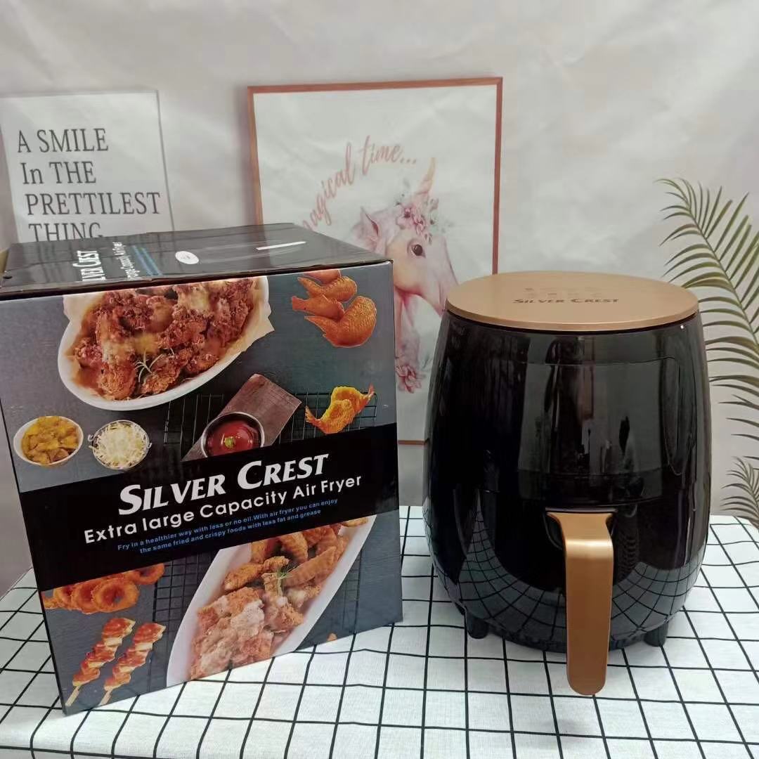 Foreign Trade Export Air Fryer European Regulation Touch Screen Automatic British Regulation American Regulation Intelligent Electric Fryer Foreign Trade Export 6L Specification drawing