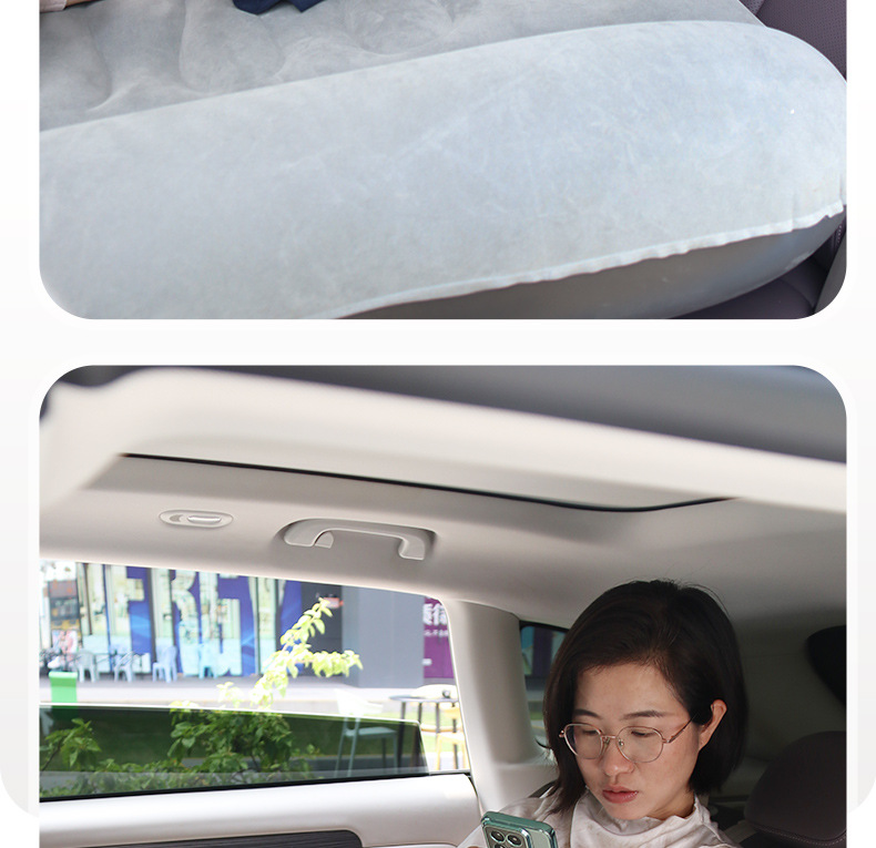 跨境车载充气床汽车后排自动充气睡垫可折叠旅行轿车SUV后座睡觉详情25