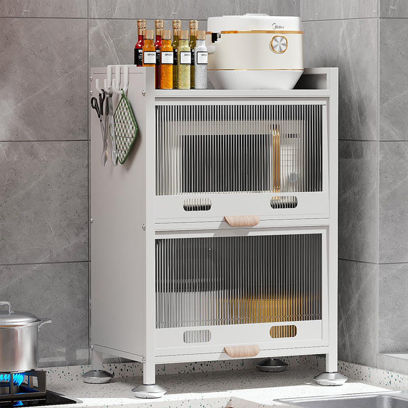 Multifunctional Sheet Metal Storage Rack Kitchen Countertop Oven Rack Living Room Multifunctional Cabinet Storage Rack Application Scenario