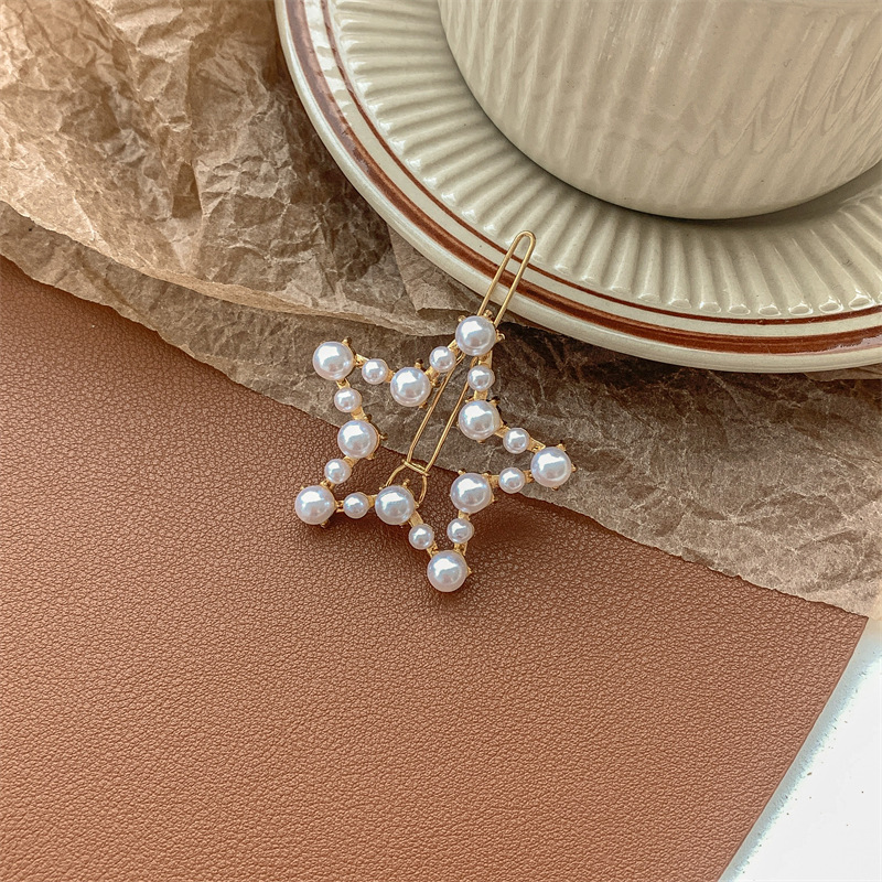 Pearl hair clips, bangs, forehead hair clippers, bb clips, popular one-line hair clips, 2022 new style clip headwear pic 25