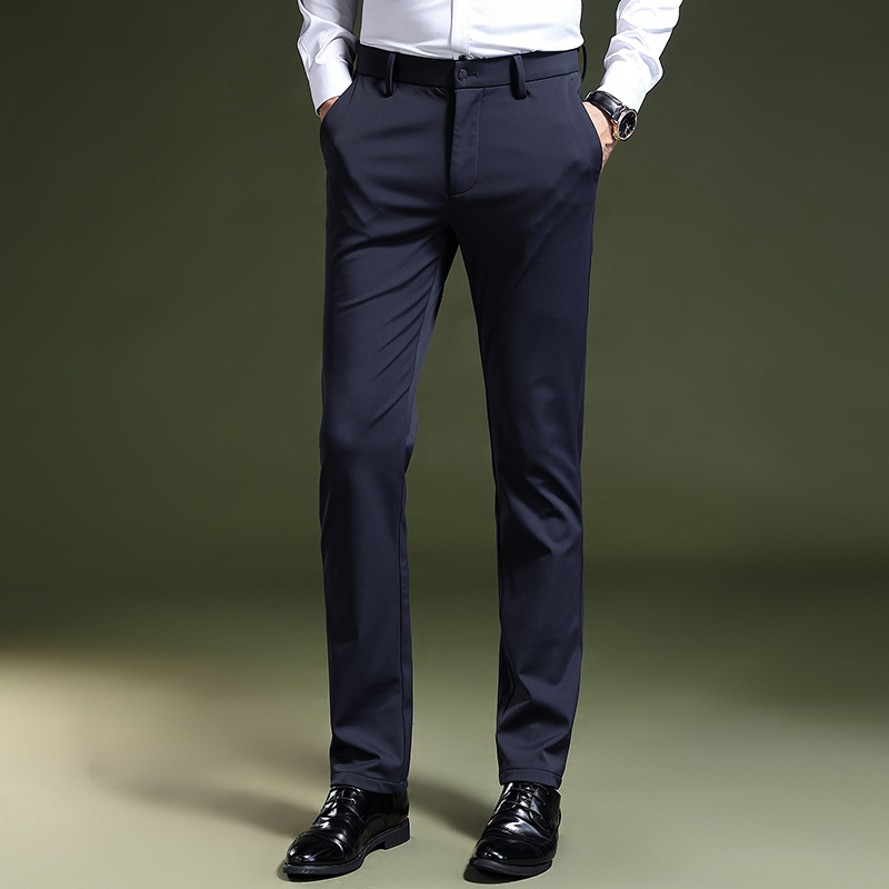 High-quality men's spring and autumn slimming, no-iron stretch business casual pants, and young people's work suit pants Specification image