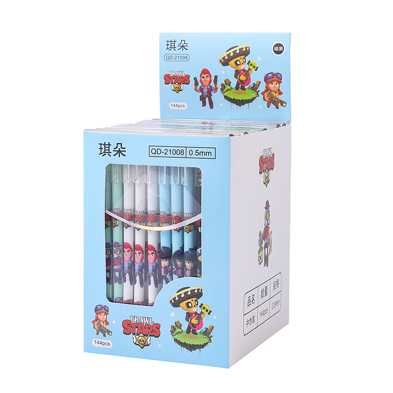Yqiduo Creative Students Cartoon Cartoon Straight Stick Neutral Pen Erasable Signature Pen Exam Pen Office Stationery Item Picture
