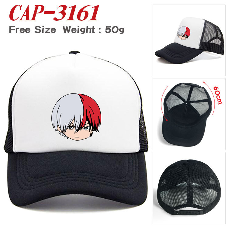 Cross-border new My Hero Academy Duck cap Anime perimeter net cap sports breathable baseball cap duck cap