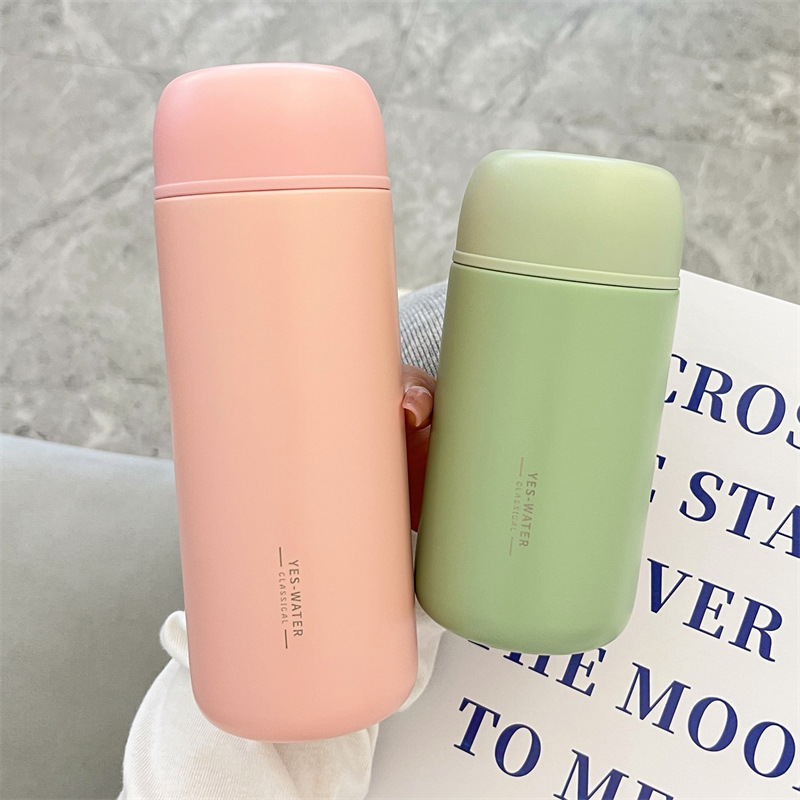 Yongkang Creative Mini Fresh Lady Thermos Cup 304 Stainless Steel Portable Office Handy Cup High Appearance Level Water Cup Specification drawing