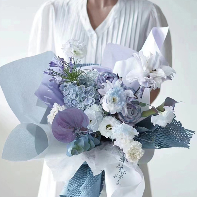 牛皮纸蜂窝纸蜂巢纸可降解环保纸缓冲打包材料花束礼物礼品包装纸详情图4