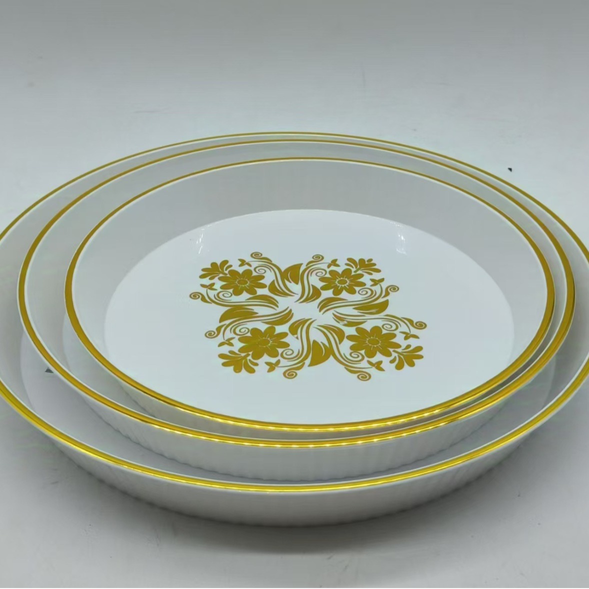 39*27.5*4.5 PET plate, round printed fruit plate, PET plastic fruit dish, living room coffee table, place zero Specification drawing